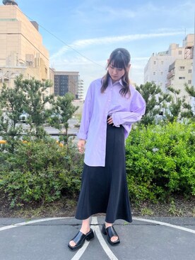「トレンドファッション」｜「アイテム（スカート）」を使った、RETROGIRLさん（レディース・165cm）の春コーディネート