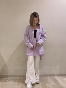 「トレンドファッション」｜「アイテム（キャミソール）」を使った、RETROGIRLさん（レディース・157cm）の春コーディネート