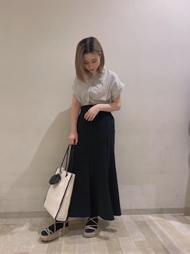 「トレンドファッション」｜「アイテム（サンダル）」を使った、RETROGIRLさん（レディース・157cm）の春コーディネート