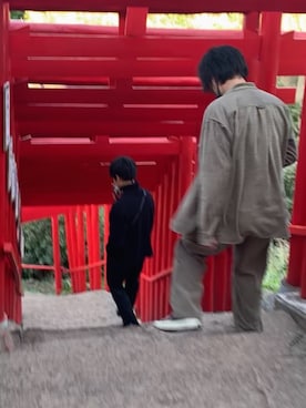 「CALUX（キャラクス）のアイテム」を使った、016さん（メンズ・164cm）の春コーディネート