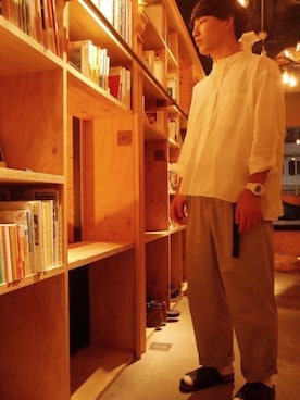 「niko and...（ニコアンド）の<別注>Sencillo/スライドサンダル（サンダル）」を使った、しゅとちゃんさん（メンズ・165cm）の夏コーディネート