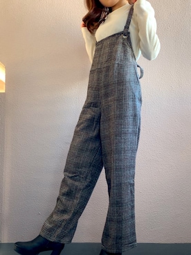 「GRL（グレイル）のアイテム（サロペット/オーバーオール）」を使った、himmelさん（レディース・150cm）の秋コーディネート