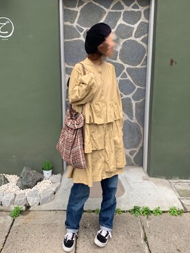 「平成最後のWEARISTAセンバツ」｜「アイテム（シャツワンピース）」を使った、wakoさん（レディース・162cm）の春コーディネート