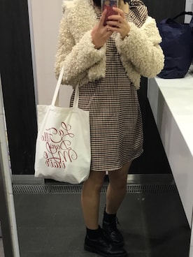 「Charles Chaton（シャルルシャトン）のアイテム（ジャケット/アウター）」を使った、naccoさん（レディース・157cm）の秋コーディネート