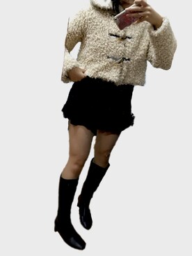 「Charles Chaton（シャルルシャトン）のアイテム（ジャケット/アウター）」を使った、naccoさん（レディース・157cm）の秋コーディネート