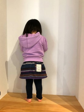 「アイテム（スカート）」を使った、y-さん（キッズ・80cm）の冬コーディネート