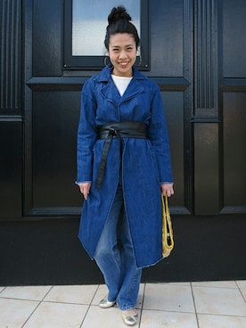 「GAP（ギャップ）のアイテム（ジャケット/アウター）」を使った、AOIさん（レディース・160cm）の春コーディネート