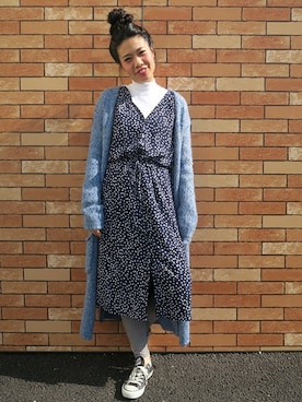 「GAP（ギャップ）のアイテム（ワンピース/ドレス）」を使った、AOIさん（レディース・160cm）の冬コーディネート