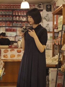 「TYAKASHAのアイテム」を使った、HARUさん（レディース・168cm）の冬コーディネート