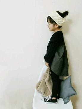 みー🐱さん（キッズ・100cm）の秋コーディネート