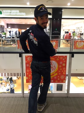 「AVIREX（アヴィレックス）のアイテム（ナイロンジャケット）」を使った、KJさん（メンズ・181cm）の春コーディネート