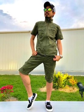 KJさん（メンズ・181cm）の夏コーディネート