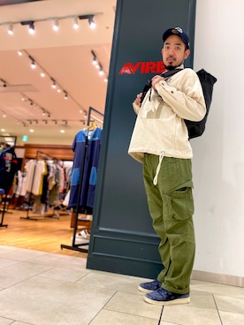 「TYPE BLUE（タイプブルー）のアイテム（トップス）」を使った、KJさん（メンズ・181cm）の夏コーディネート
