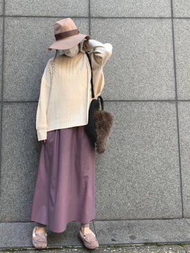 「おちびさん」｜「アイテム（モカシン/デッキシューズ）」を使った、iduさん（レディース・153cm）の秋コーディネート