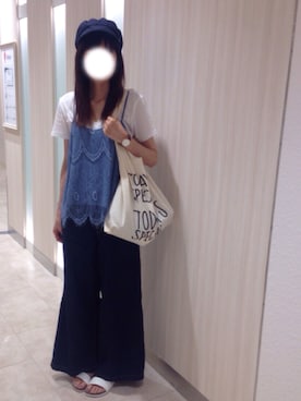 「綺麗めコーデ」｜「アイテム（腕時計）」を使った、AYU∞さん（レディース・165cm）の夏コーディネート