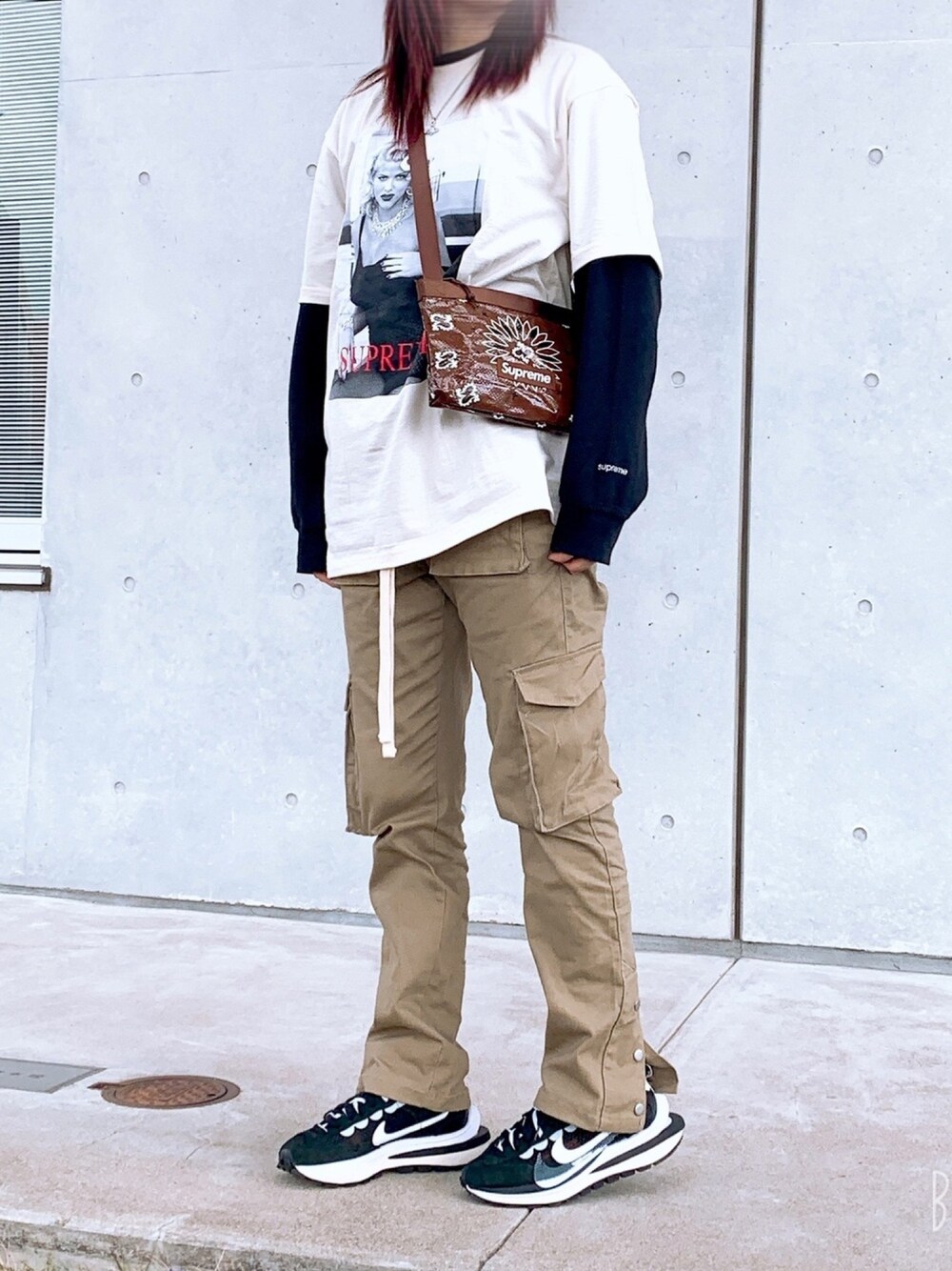 mnml snap cargo pants スナップカーゴパンツ mnml ミニマル カーゴパンツ 裾ZIP SNAP ZIPPER メンズ スト系 B