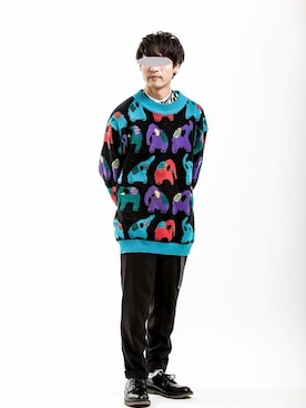 「H&M（エイチ・アンド・エム）のアイテム（ローファー）」を使った、のびゴンさん（メンズ・165cm）の冬コーディネート