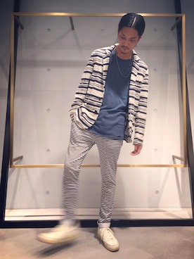 「BARK（バーク）のアイテム」を使った、mcさん（メンズ・182cm）の春コーディネート