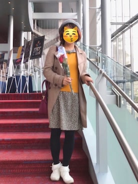 「40代女性」｜「アイテム（トレンチコート）」を使った、QT.MAIさん（レディース・155cm）の秋コーディネート