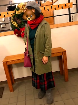 「教会」｜QT.MAIさん（レディース・155cm）の冬コーディネート