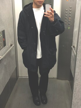 「united arrows」｜「アイテム（スウェット）」を使った、tatsunokoさん（メンズ・166cm）の冬コーディネート