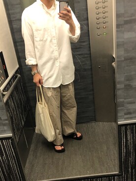 「united arrows」｜「アイテム（アナログ腕時計）」を使った、tatsunokoさん（メンズ・165cm）の春コーディネート
