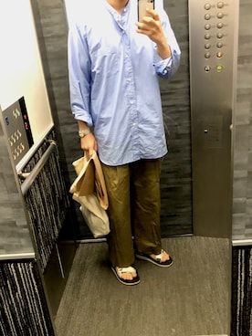 「A.P.C.（アーペーセー）のアイテム（シューズ）」を使った、tatsunokoさん（メンズ・165cm）の春コーディネート