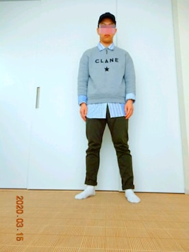 「MONKEY TIME（モンキータイム）のアイテム（マウンテンパーカー）」を使った、threestarさん（メンズ・175cm）の春コーディネート