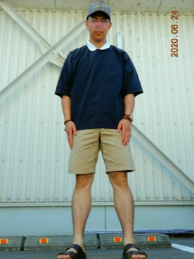 「アイテム（サンダル）」を使った、threestarさん（メンズ・175cm・30代）の夏コーディネート