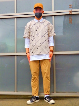 「CONVERSE TOKYO（コンバーストウキョウ）のアイテム（キャップ）」を使った、threestarさん（メンズ・175cm）の春コーディネート