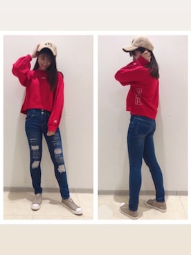 「DAISY MERRY（デイジーメリー）のアイテム（バッグ）」を使った、Ayu＊さん（レディース・167cm）の秋コーディネート