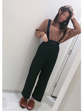 「DAISY MERRY（デイジーメリー）のアイテム（帽子）」を使った、Ayu＊さん（レディース・167cm）の秋コーディネート