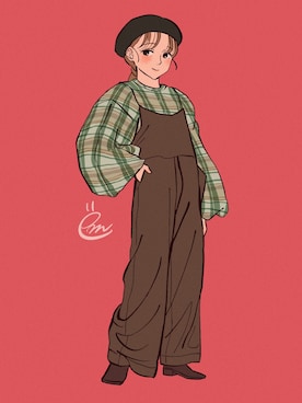 ëmirikaさん（レディース・160cm）の冬コーディネート