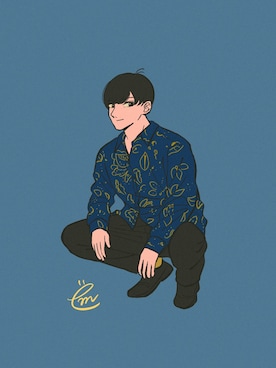 ëmirikaさん（メンズ・180cm）の冬コーディネート