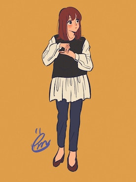 ëmirikaさん（レディース・161cm）の冬コーディネート