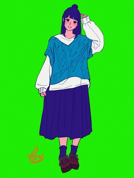 ëmirikaさん（レディース・161cm）の冬コーディネート