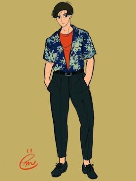 ëmirikaさん(メンズ・174cm)の春コーディネート