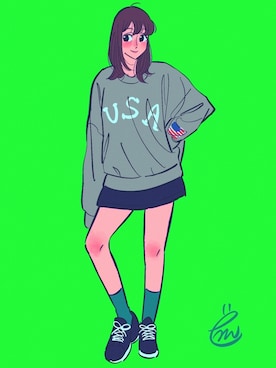 ëmirikaさん(レディース・161cm)の夏コーディネート