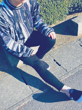 「NIKE（ナイキ）のアイテム（スリッポン）」を使った、Norito  Ikioi さん（メンズ・178cm）の冬コーディネート