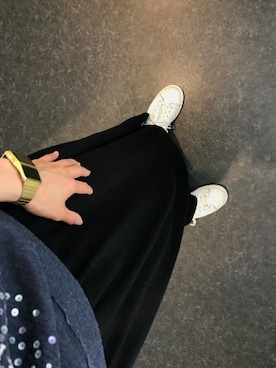 「Abercrombie&Fitch（アバークロンビーアンドフィッチ）のアイテム（スウェット）」を使った、hiroさん（レディース・156cm）の冬コーディネート