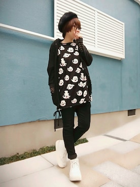 「MALKOMALKA（マルコマルカ）のアイテム」を使った、あゆみっくすさん（レディース・164cm）の冬コーディネート