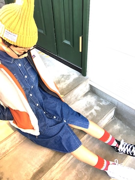 「grn（ジーアールエヌ）のアイテム（ワンピース/ドレス）」を使った、MuuNさん（レディース・155cm）の秋コーディネート