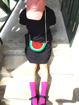 「bulle de savon（ビュルデサボン）のアイテム（ソックス/靴下）」を使った、MuuNさん（レディース・155cm）の春コーディネート