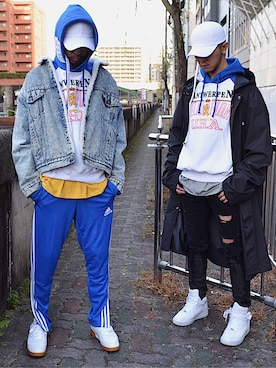 「vetements」｜「アイテム（その他アウター）」を使った、HALO TOKYOさん（メンズ・178cm）の冬コーディネート