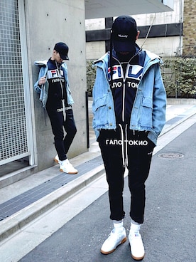 「vetements」｜「アイテム（ジャージ）」を使った、HALO TOKYOさん（メンズ・178cm）の春コーディネート