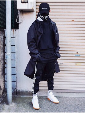 「vetements」｜「アイテム（その他アウター）」を使った、HALO TOKYOさん（メンズ・178cm）の春コーディネート