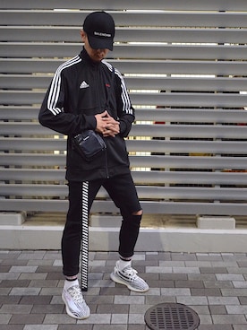 「Gosha Rubchinskiy（ゴーシャラブチンスキー）のアイテム（ジャージ）」を使った、HALO TOKYOさん（メンズ・178cm）の秋コーディネート