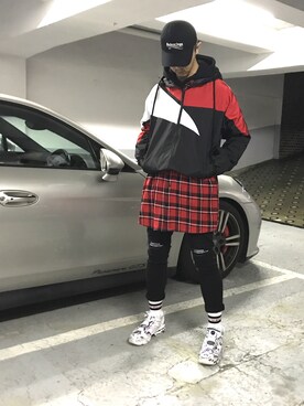 「vetements」｜「アイテム（ナイロンジャケット）」を使った、HALO TOKYOさん（メンズ・178cm）の秋コーディネート