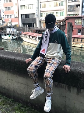 「vetements」｜「アイテム（ジャージ）」を使った、HALO TOKYOさん（メンズ・178cm）の秋コーディネート