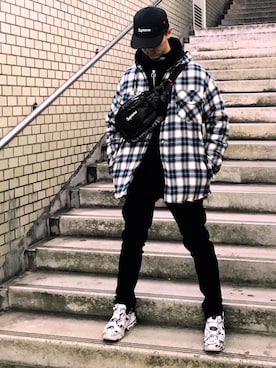 「vetements」｜「アイテム（その他アウター）」を使った、HALO TOKYOさん（メンズ・178cm）の冬コーディネート